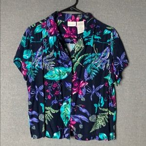 Gem-tone Hawaiian shirt